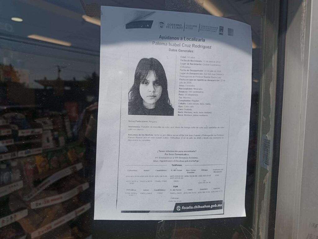 Colocan pesquisas para encontrar a Allison Daniela Bolivar