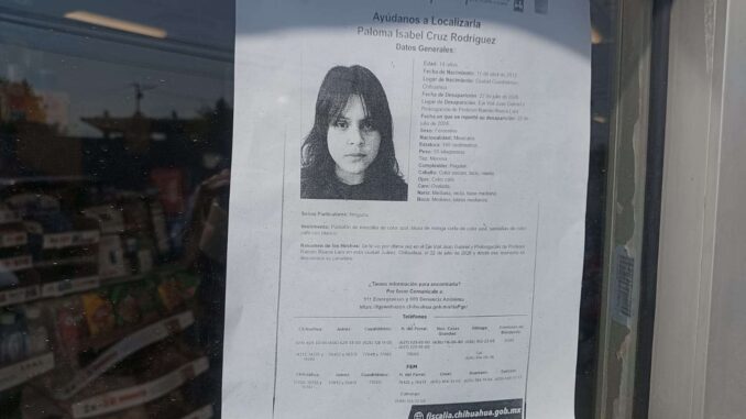 Colocan pesquisas para encontrar a Allison Daniela Bolivar