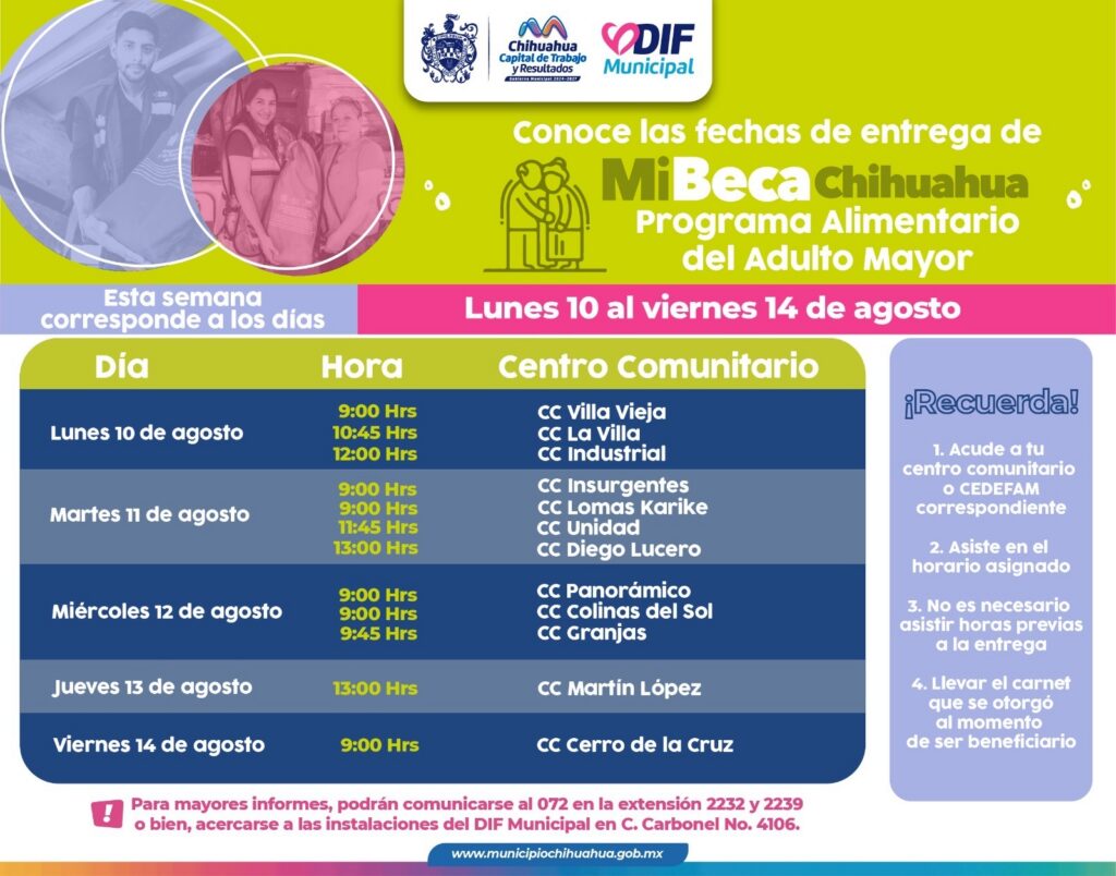 ¡Que no se te pase! Conoce las fechas de entrega del PAAM