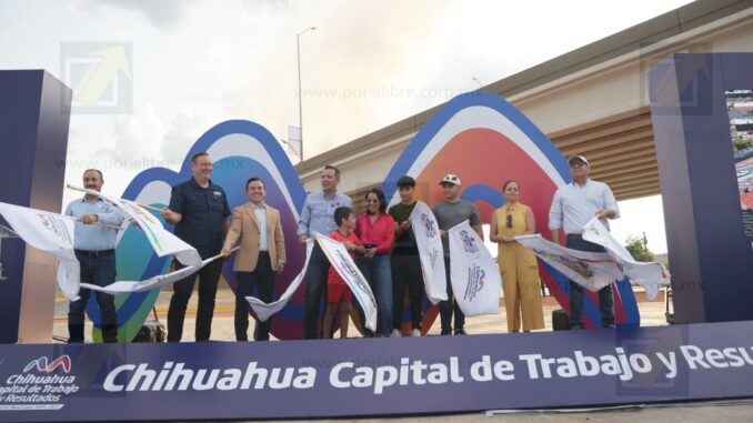 Marco Bonilla cumple: inaugura el Paso Superior de Fuerza Aérea y carretera Aldama