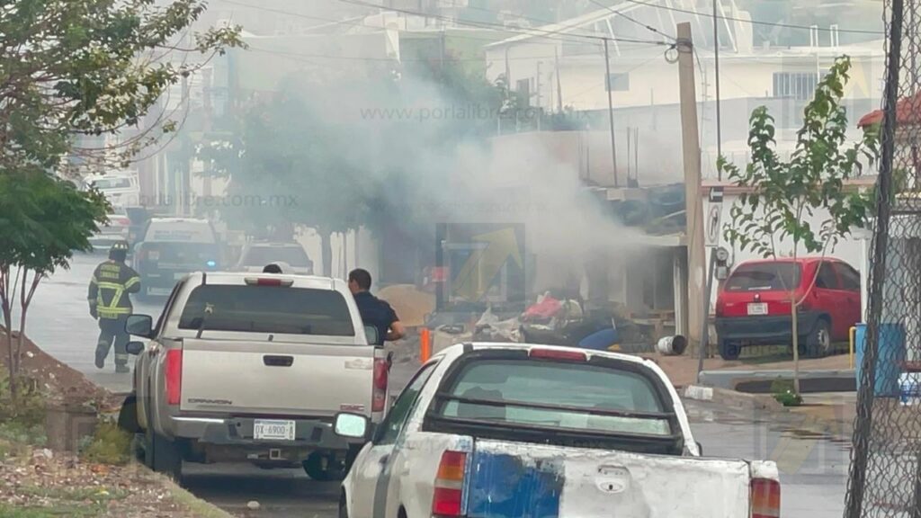 Incendio en “picadero” alarma en la colonia Granjas