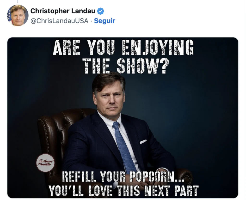 «Sírvete más palomitas, te encantará la siguiente parte», responde Christopher Landau