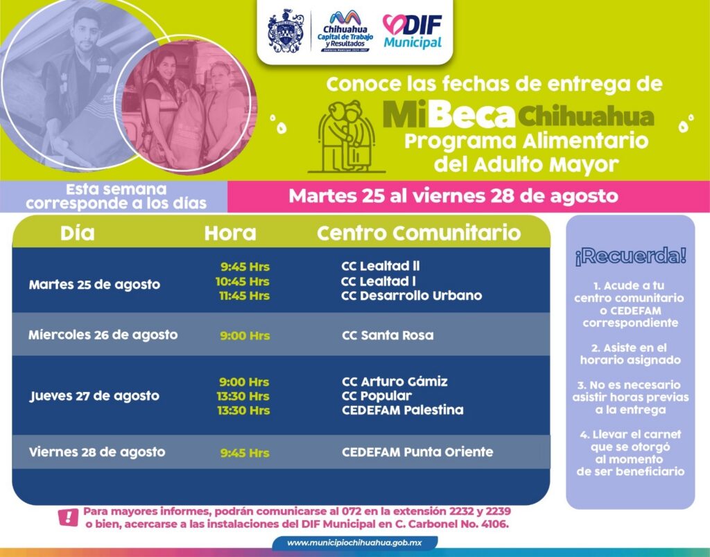 ¡Que no se te olvide! Conoce el calendario de entrega de las becas PAAM del 25 al 28 de agosto