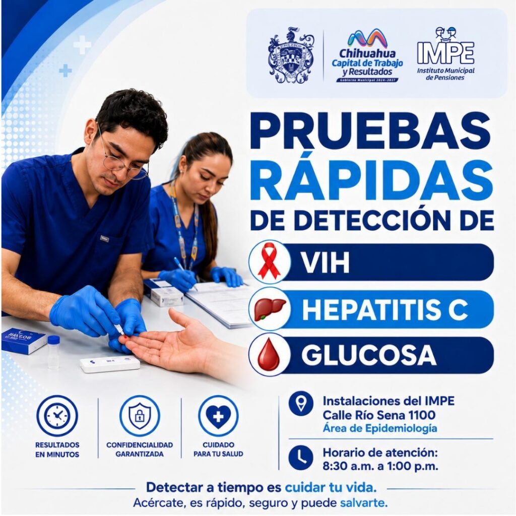 Invita Municipio a la ciudadanía a jornada de salud preventiva y detección oportuna VIH, Hepatitis C y glucosa
