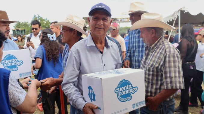 Lleva Secretaría de Desarrollo Humano 300 apoyos alimentarios de NutriChihuahua a familias de Bachíniva