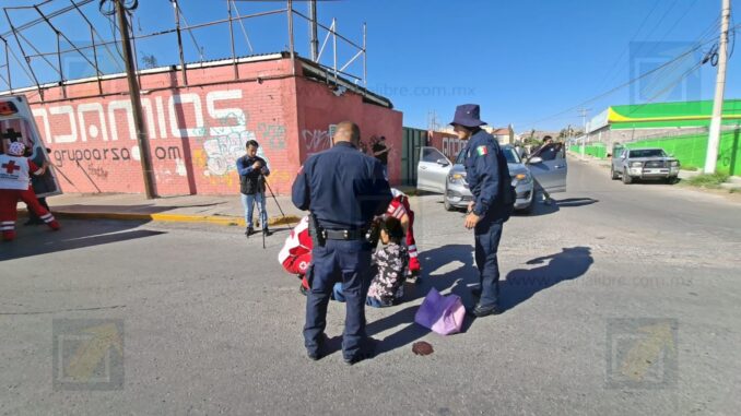 Abuelita queda herida  por atropello a la altura de la colonia Lourdes