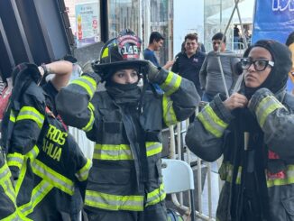 Participaron bomberos municipales en Carrera Vertical por el Día del Bombero