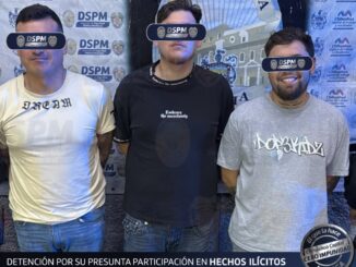 Detuvo Policía Municipal a tres hombres y aseguraron dos armas de fuego en Los Mezquites