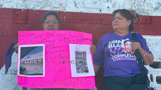 Madres buscadoras denuncian que propaganda de Omar García Palomares borró rostros de 16 víctimas en Juárez