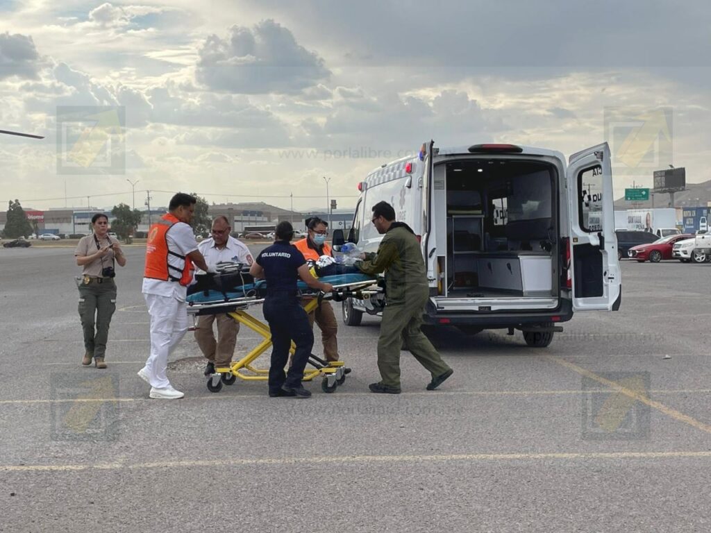 Realizan traslado aéreo de un recién nacido desde Baborigame a la capital