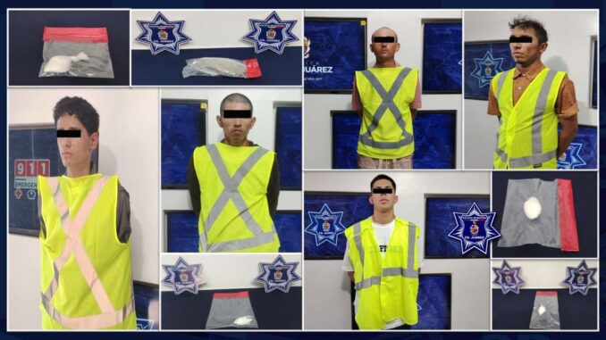 Detienen a 5 narcomenudistas con cristal