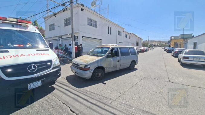 Mujer  resulta lesionada tras ser atropellada en la colonia Diego Lucero