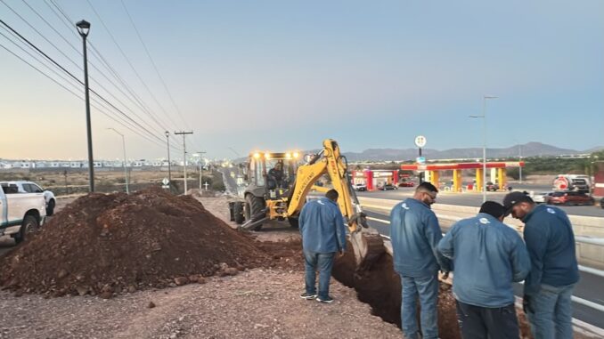Reparará JMAS Chihuahua fuga en conducción de 14 pulgadas