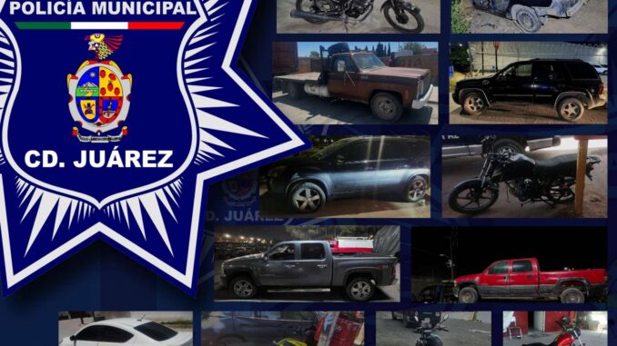 Recuperan 12 vehículos con reporte de robo