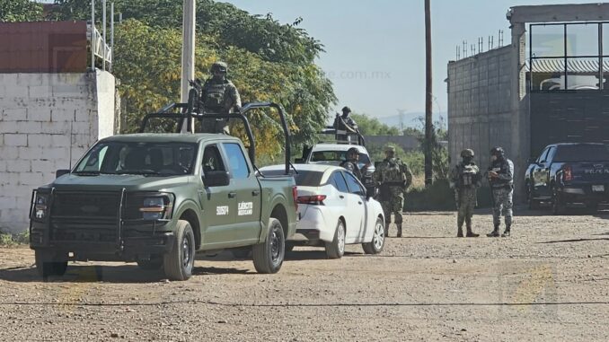 Cateo por presunto huachicol moviliza a fuerzas federales en Aldama