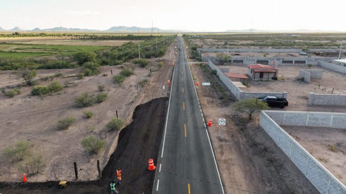 Maru Campos supervisa avances en infraestructura vial durante Ruta Chihuahua