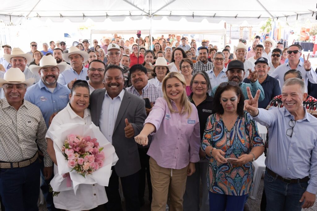 Maru Campos continúa la Ruta Chihuahua en la región centro-sur donde arrancó diversas obras