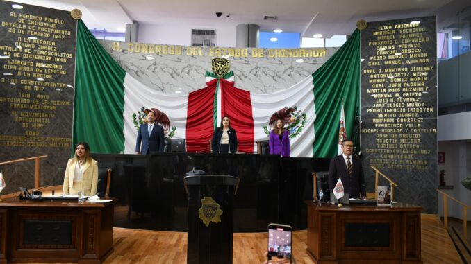 Instalan trabajos del Tercer Año Legislativo de la 68 Legislatura de Chihuahua