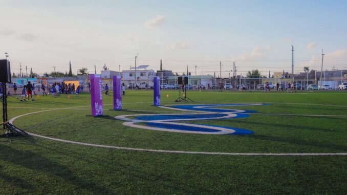 Entrega Marco Bonilla nueva cancha de fútbol “Rigo González” en la colonia Revolución