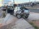 Fuerte choque en la zona Reliz deja dos conductores con lesiones