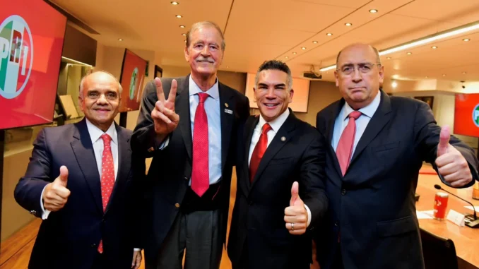 Sheinbaum lleva dos días atacando la reunión de Fox con priistas