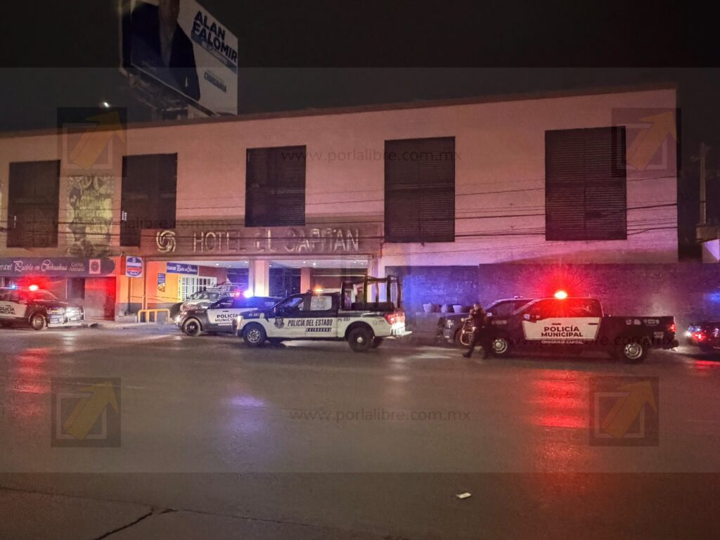 Joven queda sin vida en cuarto de hotel El Capitán