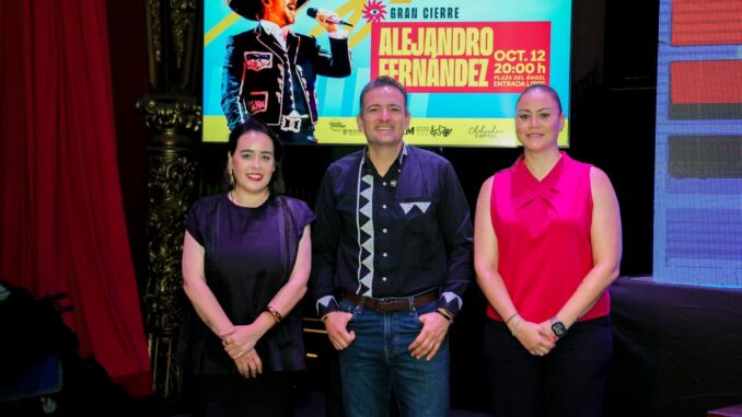 Anuncia alcalde Marco Bonilla gran cierre del FICUU 2026 con concierto de Alejandro Fernández