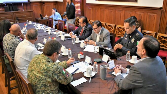 Evalúan autoridades resultados de operativos en Mesa Estatal de Construcción de Paz