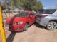 Choque entre tres vehículos deja a dos personas hospitalizadas en la carretera a Juárez