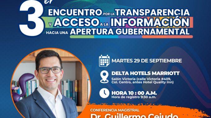 Invita Gobierno Municipal al Tercer Encuentro por la Transparencia y Acceso a la Información