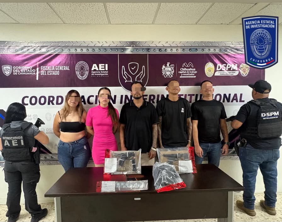 Detiene AEI a cinco personas con armas de fuego y droga en colonia Cerro Coronel