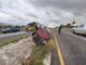 Siete lesionados tras fuerte choque en la carretera Chihuahua-Cuauhtémoc