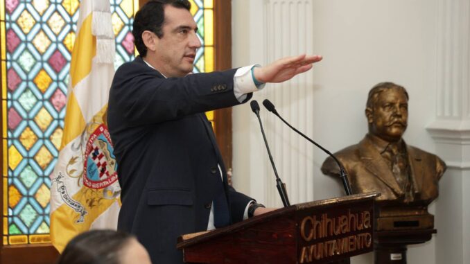 Toma protesta René Chavira como presidente municipal de Chihuahua de la administración 2024-2027