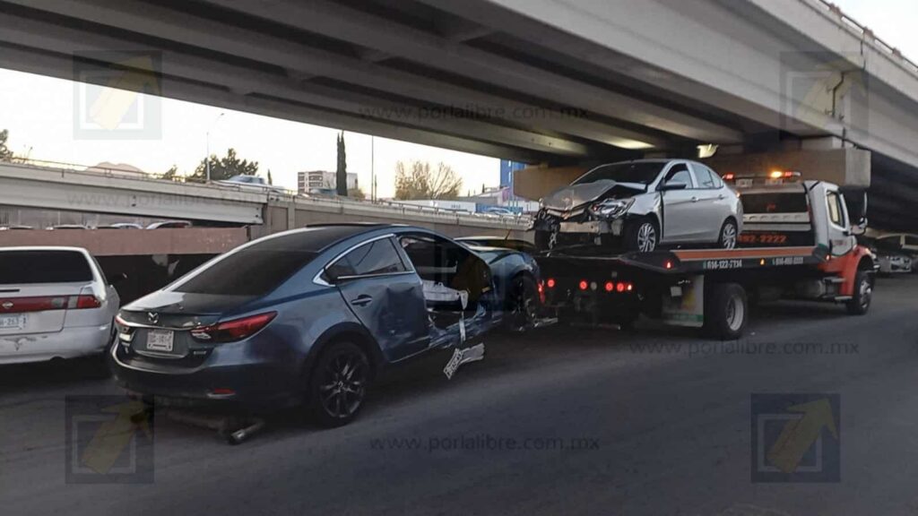 Choque en Pacheco y canal deja a un lesionado atrapado y provoca caos vehicular