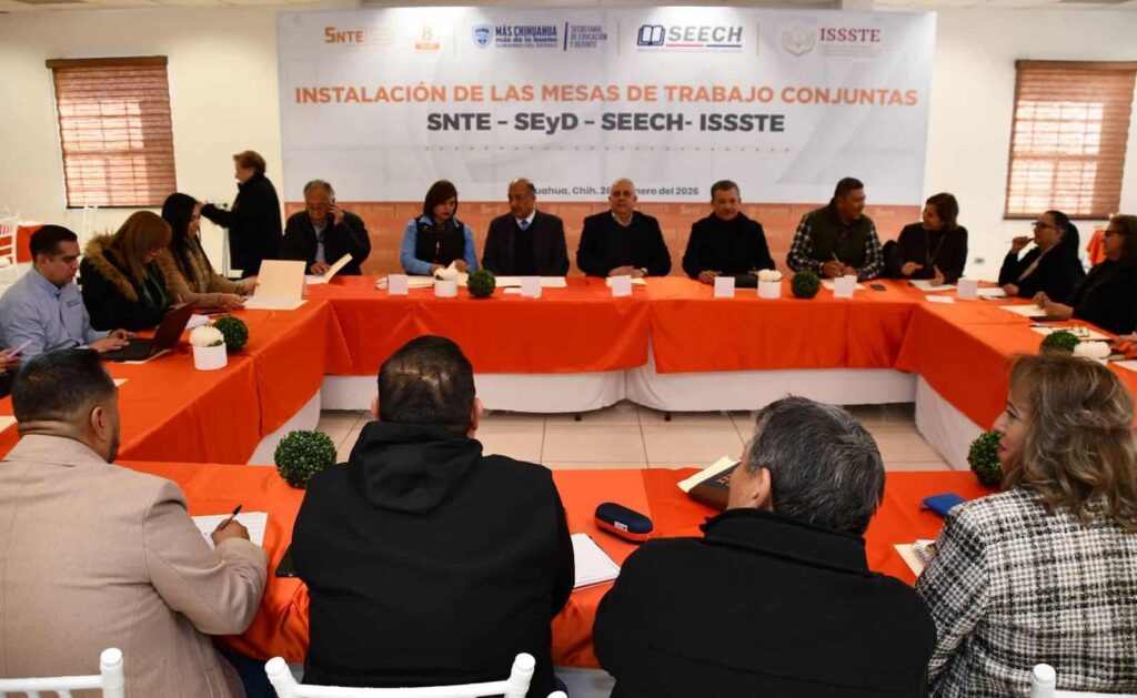 Instalan SEyD, Seech, SNTE e Issste mesas de trabajo conjuntas
