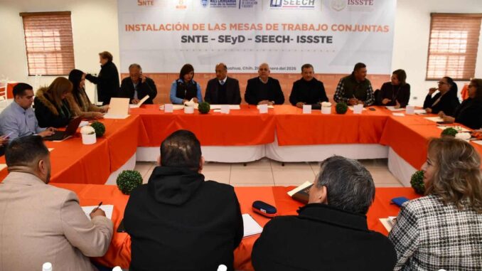 Instalan SEyD, Seech, SNTE e Issste mesas de trabajo conjuntas
