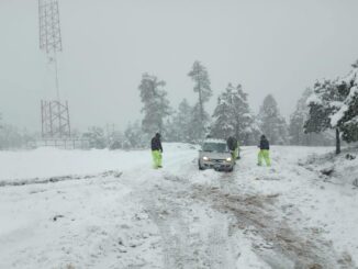 Cierran carretera Parral a Guadalupe y Calvo por nevada