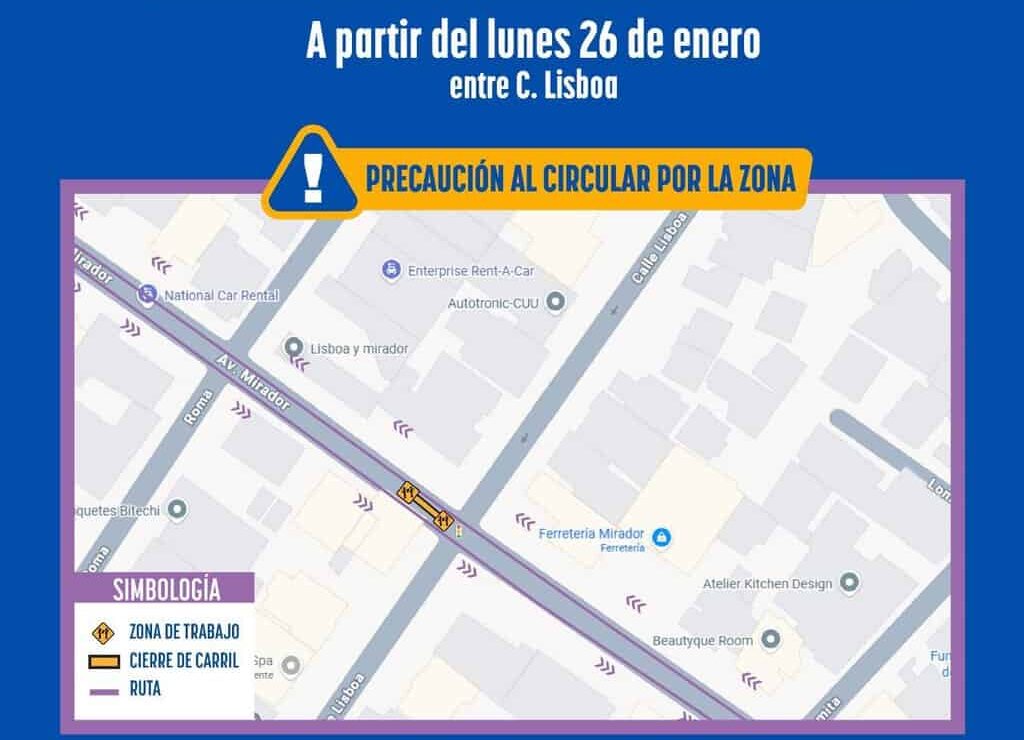 Reparará JMAS Chihuahua caja de válvulas en la avenida Mirador este próximo lunes