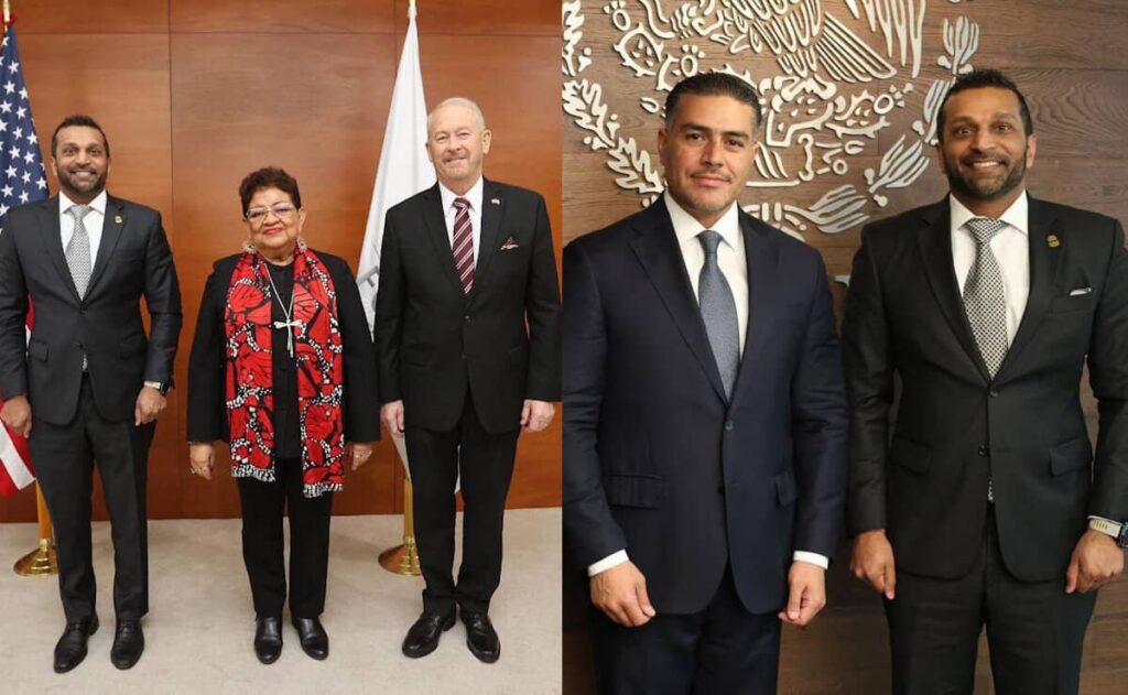 SSPC y FGR se reúnen con el director del FBI para fortalecer la coordinación bilateral