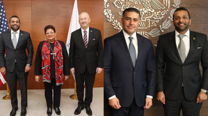 SSPC y FGR se reúnen con el director del FBI para fortalecer la coordinación bilateral