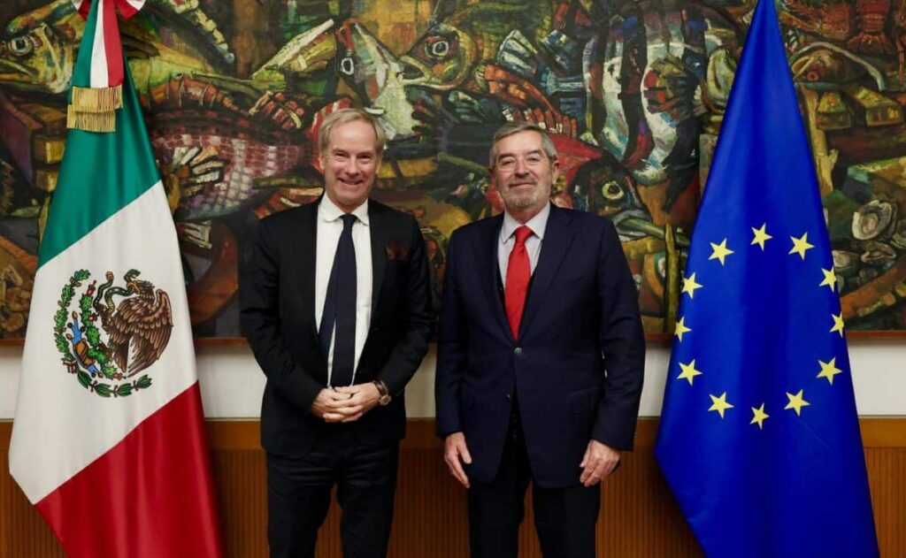 Canciller De la Fuente revisa con autoridades de la UE el Acuerdo Global Modernizado