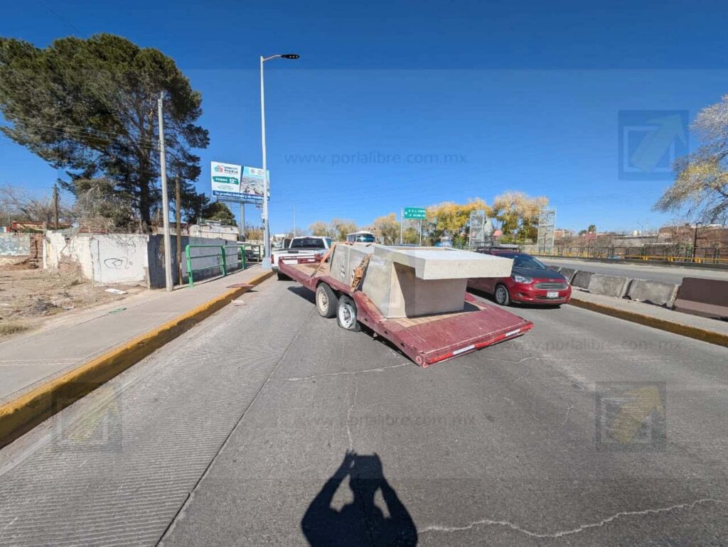 Falla mecánica provoca caos vial en La Cantera tras pérdida de neumático