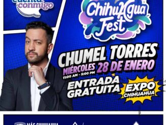 Confirma JMAS Chihuahua asistencia de Chumel Torres al ChihuAgua Fest 2026