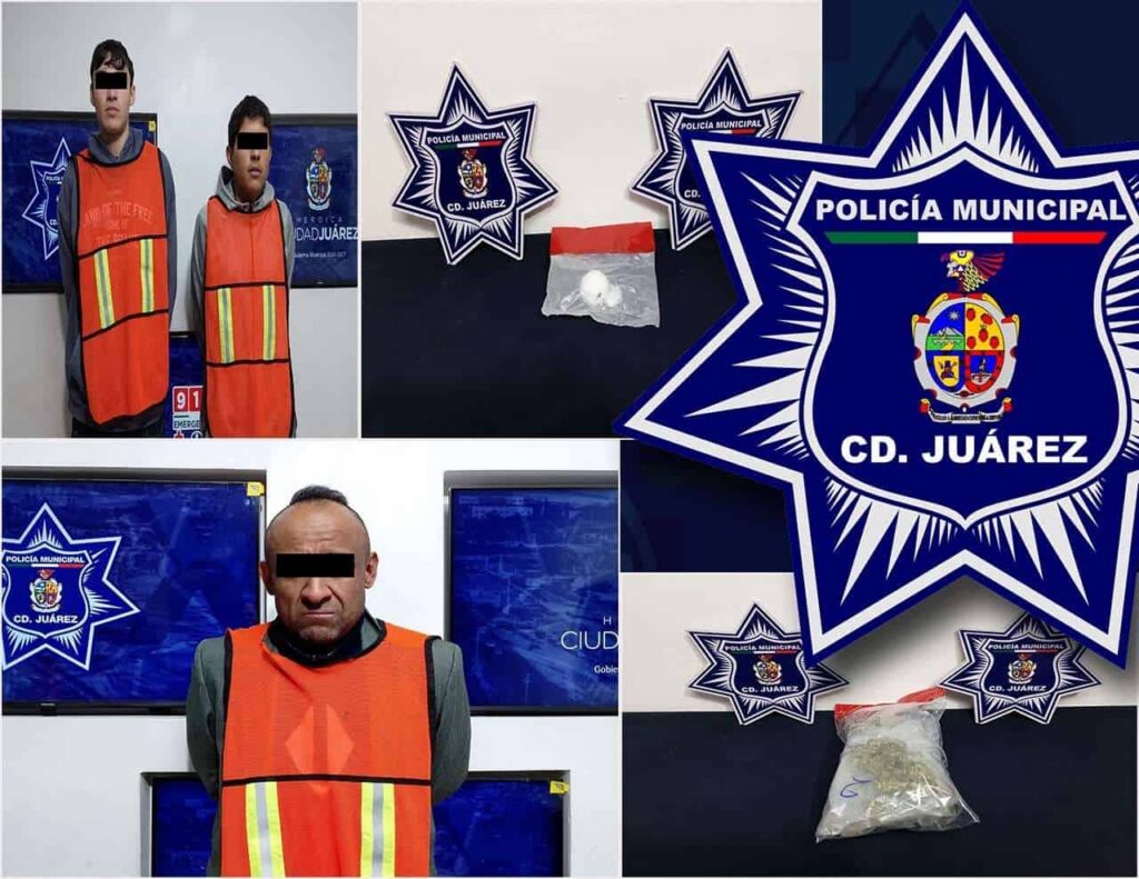 Detienen a tres por narcomenudeo