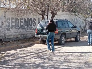 Localizan pinta con presunto mensaje delictivo en barda de una secundaria