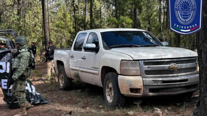 Recupera Célula BOI en Guadalupe y Calvo pickup robada en Chihuahua