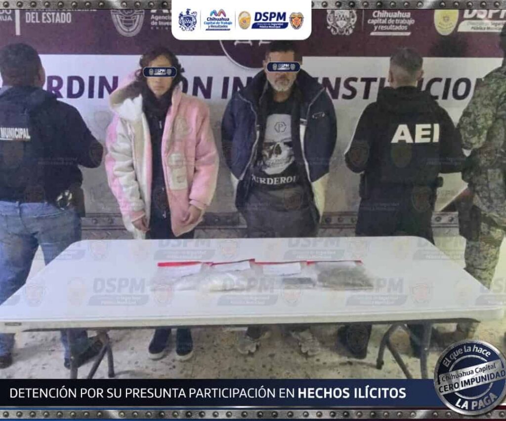 En cateo, DSPM, AEI y Ejército aseguran a presuntos narcomenudistas