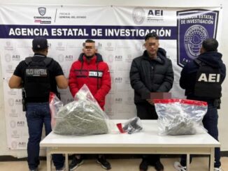 Captura COE a masculinos en posesión de arma de fuego y marihuana en Ciudad Juárez