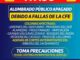 Fallas de la CFE generan afectaciones de alumbrado a diversas zonas en la capital; Municipio brinda seguimiento