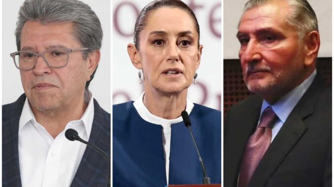 Revisa Sheinbaum agenda legislativa con Monreal y Adán Augusto